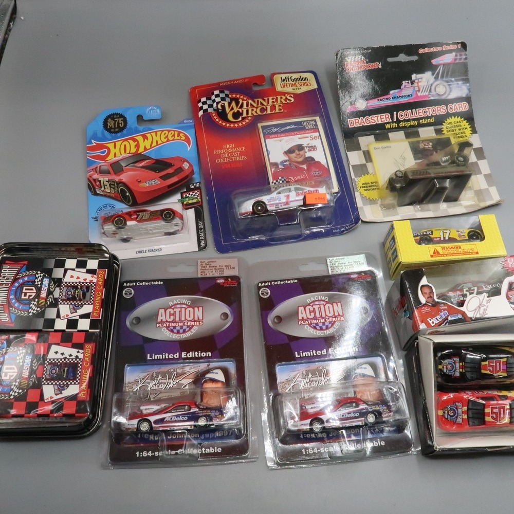 Vintage Nascar Gift Lot 1:64 Garlits Excedrin Bayer Kurt Johnson Delco Cars